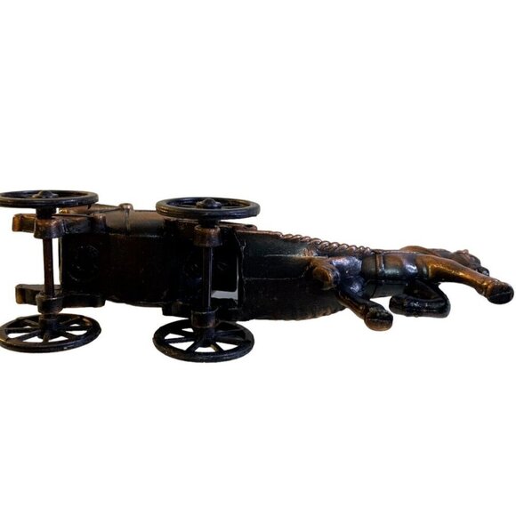 Bronze Look Metal Horse & Carriage Pencil Sharpener 4" x 1.5" - Picture 5 of 6